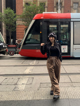 [MADE] Vino Checkered Banded Waist Pants