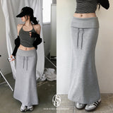 Fuzz Folding Banded Maxi Skirt