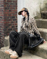 Darky wide balloon denim pants