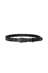 SIGNATURE LEATHER BELT black