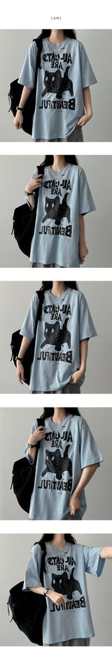 Pushy cats ボックスフィット半袖