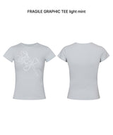 フラジャイルグラフィックTEE light mint