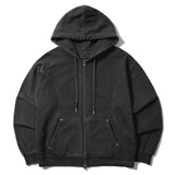 RIVET POCKET HOODIE ZIP-UP