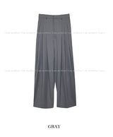 Mary three tuck wide slacks