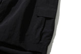 ビッグ ポケット ナイロン バミューダパンツ(Black)