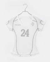 Mune number Printed V-Neck Short Sleeve T-shirt
