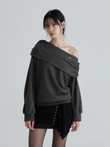 Drape symbol sweatshirts (Charcoal)