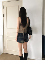 ジェット ローライズ デニム ショートパンツ