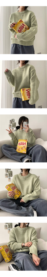 Gaffle mix round knitwear