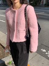 [MADE] [Wool Napping] Winter Warm ピンタックワイドスラックス