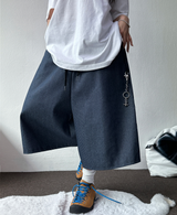 サニーサイドアップ 🖤✨ストライプカーペンターバルーンデニム 💙2COLOR