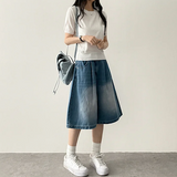 Meli Pintuck Denim Bermuda Shorts [Short & Long Selection*]