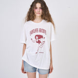 Snap Loose Fit T-Shirts White