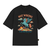 STAR CLOUD UNICORN OVER FIT SHORT-SLEEVE T-SHIRT_BLACK