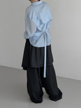 Yunseul Flare Belt Strap Shirt