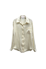 LUMINOUS OVERSIZED SHIRT / BEIGE