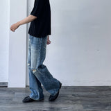 Vintage Distressed Wide Jeans