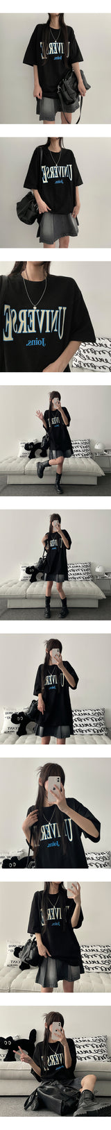Unibe Oversized Fit Short Sleeve Tee