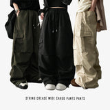 ANNE Wrinkle String Wide Pants