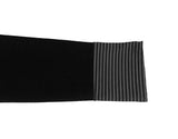Chive Button Stripe Hood Brushed T-Shirt