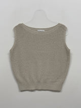 Nana See-through Round Neck Vest