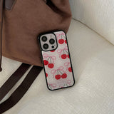 [Mademoment] ribbon cherry design iphone epoxy case