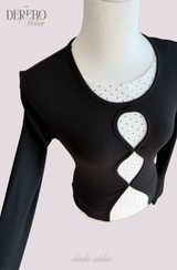 Teddy Center Dot Layered T-Shirt