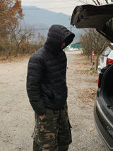 Brushed) Military cargo sweatpants