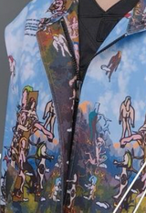 World' Print Harrington Jacket (Small Pattern)