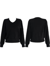 minimal basic V-neck knit (2color)