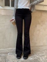 Slim Fit Cotton Bootcut Denim Pants (4color)
