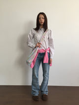 ミラチェックシャーリングシャツ (2color)