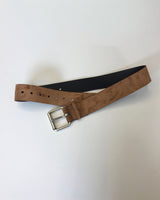 Big Buckle Suede Belt (2color)