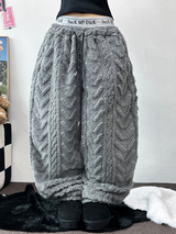 SHEEP CURLY🐏 SOFTY JOGGER OANTS 🐏🖤🩶🧸3COLOR