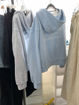a spring hoodie jacket, melange white