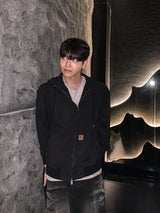 Cb Patch Work Hooded Jumper