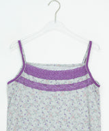 Diez Lace Flower Layered Sleeveless