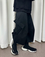 VTG BACK BOOTS CARGO SHORTS_BLACK