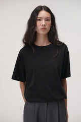 Boxy round T-shitrs (White)