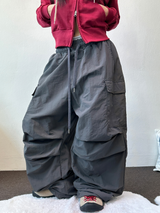 PARACHUTE NYLON WIDE PANTS