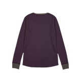 ブロックストライプ 長袖Tシャツ (バーガンディー/ネイビー/カーキ)
