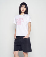 26SS WOMAN ブラウンラインフレンズ ショートスリーブTシャツ