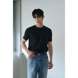 [Muscle fit] クールカーブハーフTシャツ(ブラック)