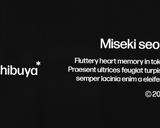 BENNY × Miseki SEOUL  タイポグラフィックショートスリーブ_ブラック