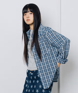 ツイスターガールフレンドシャツ - ネイビー