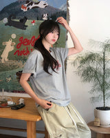 トーキョー プリント クロップ ショートスリーブ Tシャツ