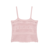 MORI BLOOM SCALLOP KNIT BUSTIER