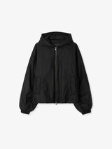 BLACK HOODED JACKET