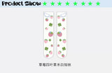 イスケープパラダイスLoveplayshop 'ストロベリーカバー'ニチェy2kプリントミッドカーフストッキング