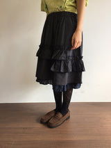 Lo-fi check layer skirt (1color)